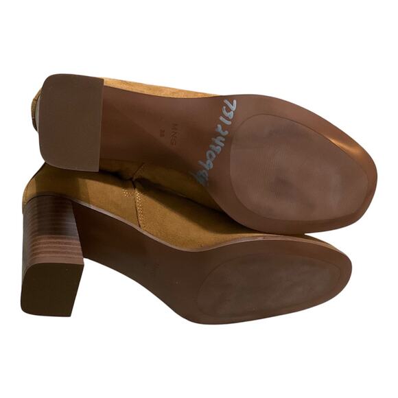 Mango Suede Boots Women Tan 39 NWOT - Picture 3 of 5